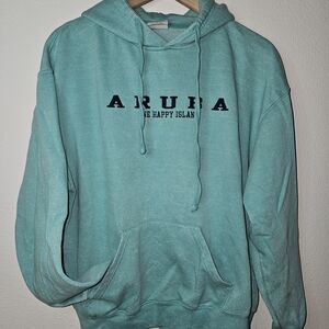 Aruba Teal Hoodie Sweater